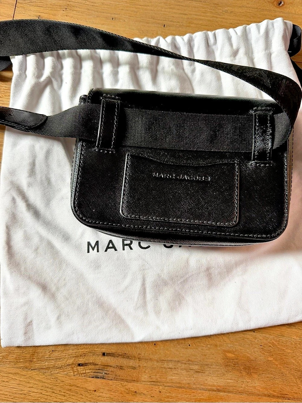 Marc Jacobs The Hip Shot Leather Belt Bag Black - Picture 3 of 5